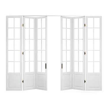 Stylish French Doors - Enhance Any Home 3D model image 1 