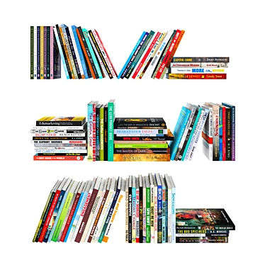 110 Unique Books with Customizable Coatings 3D model image 1 