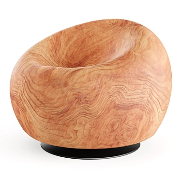 Elegant Riva 1920 Maui Chair 3D model image 1 