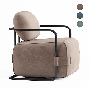 Relax in Style with our Comfy Armchair 3D model image 1 