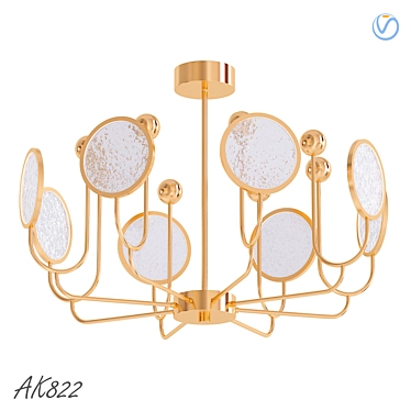 AK822 Pendant Chandelier: Timeless Elegance in 3D 3D model image 1 