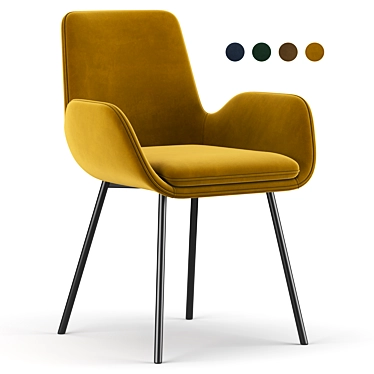 Sleek and Stylish PIKE Chair 3D model image 1 