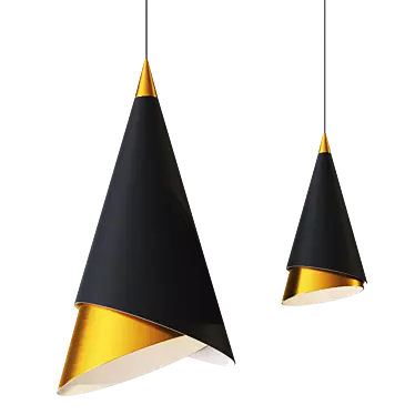 Battista LED Pendant: Bold Illumination for Open Spaces 3D model image 1 