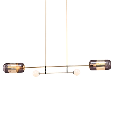 Scandinavian Style Pendant Light - Three Color Options 3D model image 1 