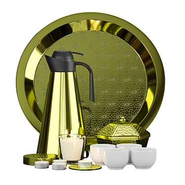 Sleek Ljuvare Tableware Set 3D model image 1 