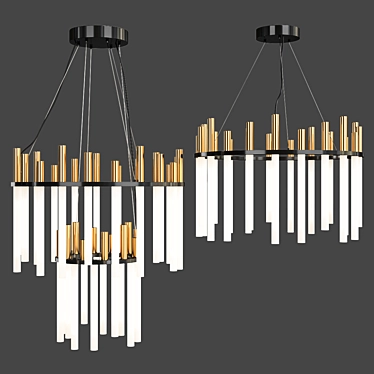 Elegant Echo Chandelier 3D model image 1 