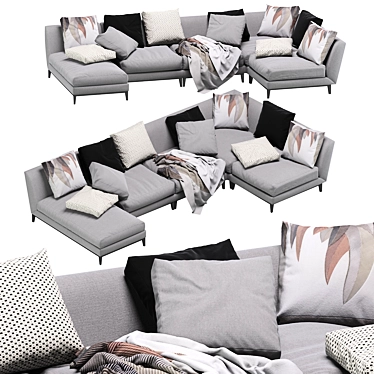 Weston Mood Sofa: Contemporary Elegance 3D model image 1 