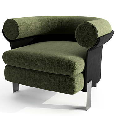 Minotti Mattia Lounge Armchair 3D model image 1 