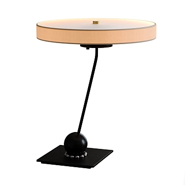 Sleek and Modern Disq LED Table Lamp 3D model image 1 