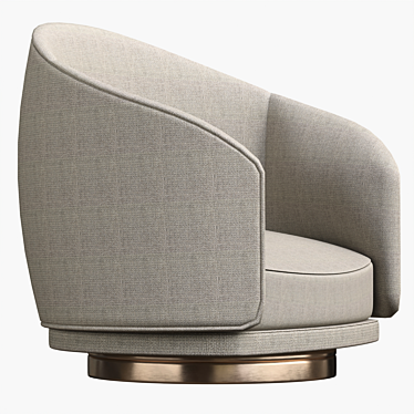 Modern Swivel Armchair: Stylish & Functional 3D model image 1 