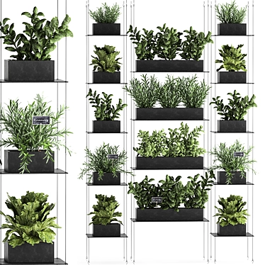 Vertical Garden: Greenery for Your Kitchen 3D model image 1 
