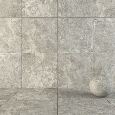 Flaviker Navona Gray Cross 120x120: Stylish Wall and Floor Tiles 3D model image 1 