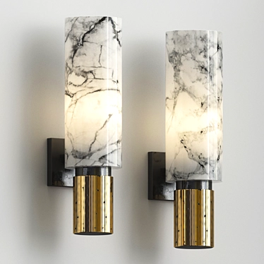 Elegant Van der Straeten Sconce 3D model image 1 