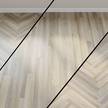 Fusion Oak Parquet: Chateau CorkArt 3D model image 1 