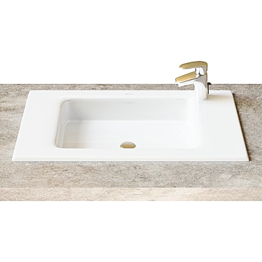 Roca Debba Unik Washbasin 60x36 cm - Furniture Essential 3D model image 1 