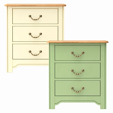 Olivia Bedside Table: Sleek and Functional 3D model image 1 