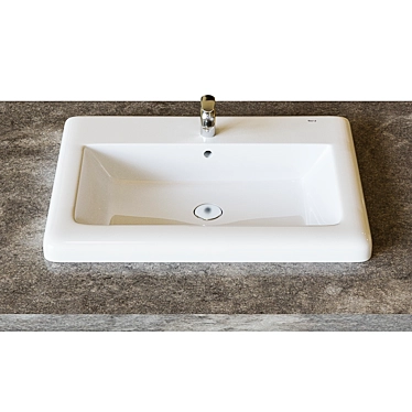 Modern Roca Washbasin Set 3D model image 1 