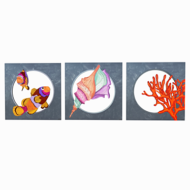 Elegant LAS Decorative Panels 3D model image 1 