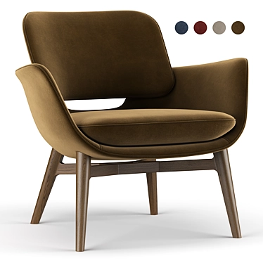 Elegant Comfort: Martha Armchair 3D model image 1 
