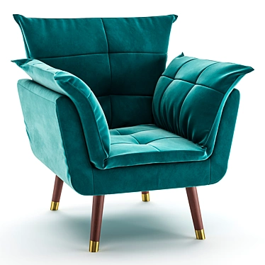 Rezzo Armchair: Elegant, Comfortable, and Stylish 3D model image 1 