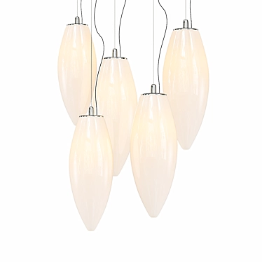 Elegant Baco Pendant Lights 3D model image 1 