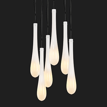 Elegant Lacrima Pendants that Shine 3D model image 1 