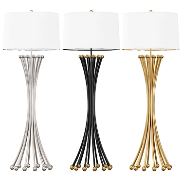 Elegant Biarritz Floor Lamp 3D model image 1 