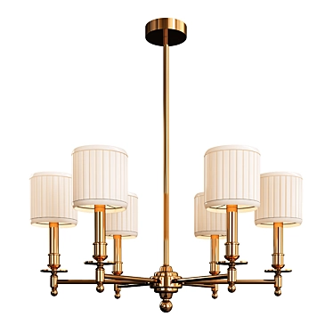 Elegant Palmer Chandelier 3D model image 1 