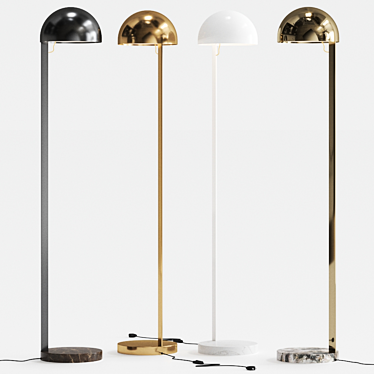 Elegant Juliette Floor Lamp: Penta's Italian Masterpiece 3D model image 1 