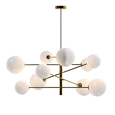 BHL Bolle Hanging Lamp: Contemporary Elegance for Any Space 3D model image 1 
