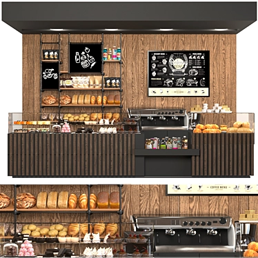 Café Haven: Coffee, Food, Pastries 3D model image 1 