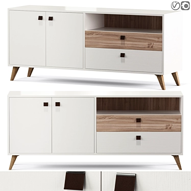 Elegant Mayer Sideboard: Stylish & Functional 3D model image 1 