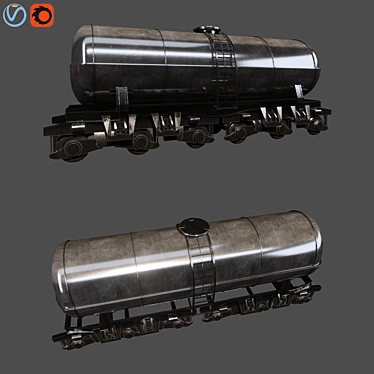 Armored War Train 3D model image 1 