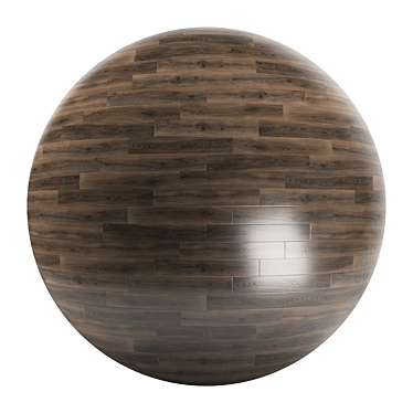 Versatile Parquet Flooring: 2 Patterns, High-quality Textures 3D model image 1 