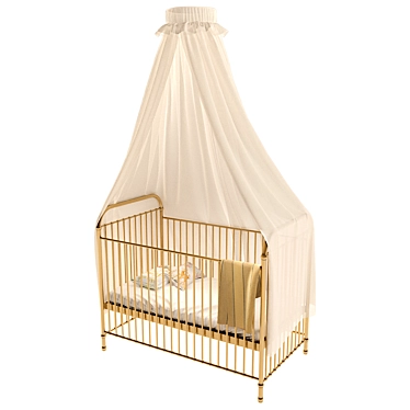 Cozy Nest Baby Bed 3D model image 1 
