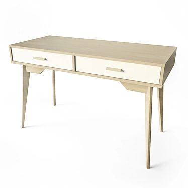 Contemporary SCANDICA Horten Writing Desk 3D model image 1 