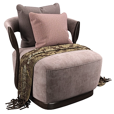 Elegant PR.696 Armchair: Stylish Comfort 3D model image 1 