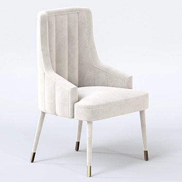 Elegant 1stdibs Dining Chairs(Set of 4) 3D model image 1 