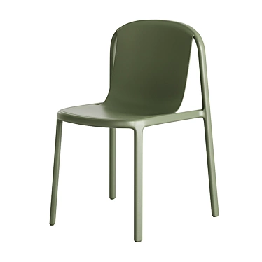 Eco-Strength Stackable Chair 3D model image 1 