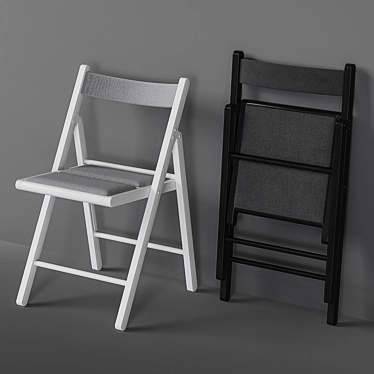 Portable Terje Folding Chair 3D model image 1 