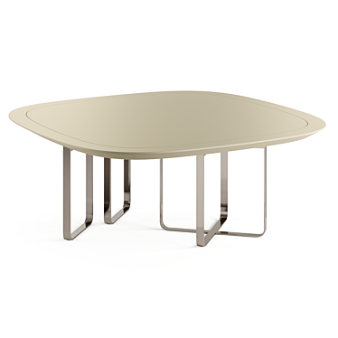 Fendi Infinity Lacquer Wood Dining Table 3D model image 1 