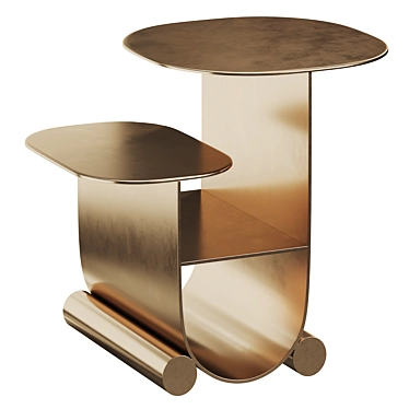 Modern Goldsmith Coffee Table | Corner Design 3D model image 1 