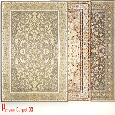 Exquisite Persian Carpet 03 3D model image 1 