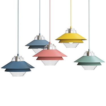 Anzazo UFO Pendant Light 3D model image 1 