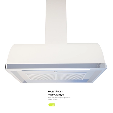 Sleek & Efficient: IKEA FULLSTÄNDIG Wall-Mount Cooker Hood 3D model image 1 