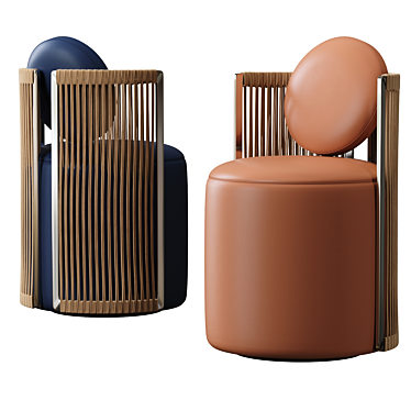 Elegant Fendi Casa Thea Armchair 3D model image 1 