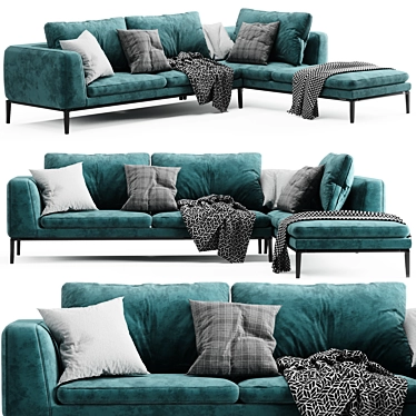 Contemporary BB Italia Miche Sofa 3D model image 1 