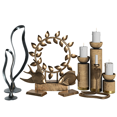 Elegant Decor Set 22 3D model image 1 