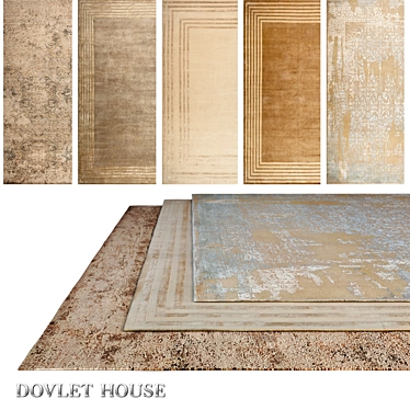 5-Piece Carpets DOVLET HOUSE (Part 724) 3D model image 1 