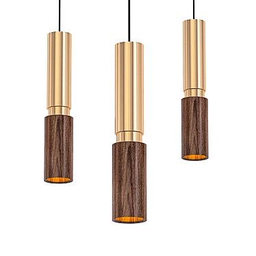 Elegant Amelia Pendant Light 3D model image 1 